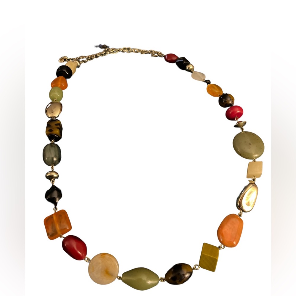 Faux gemstone necklace from Chicos!